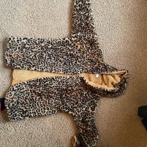 cheetah sherpa jacket